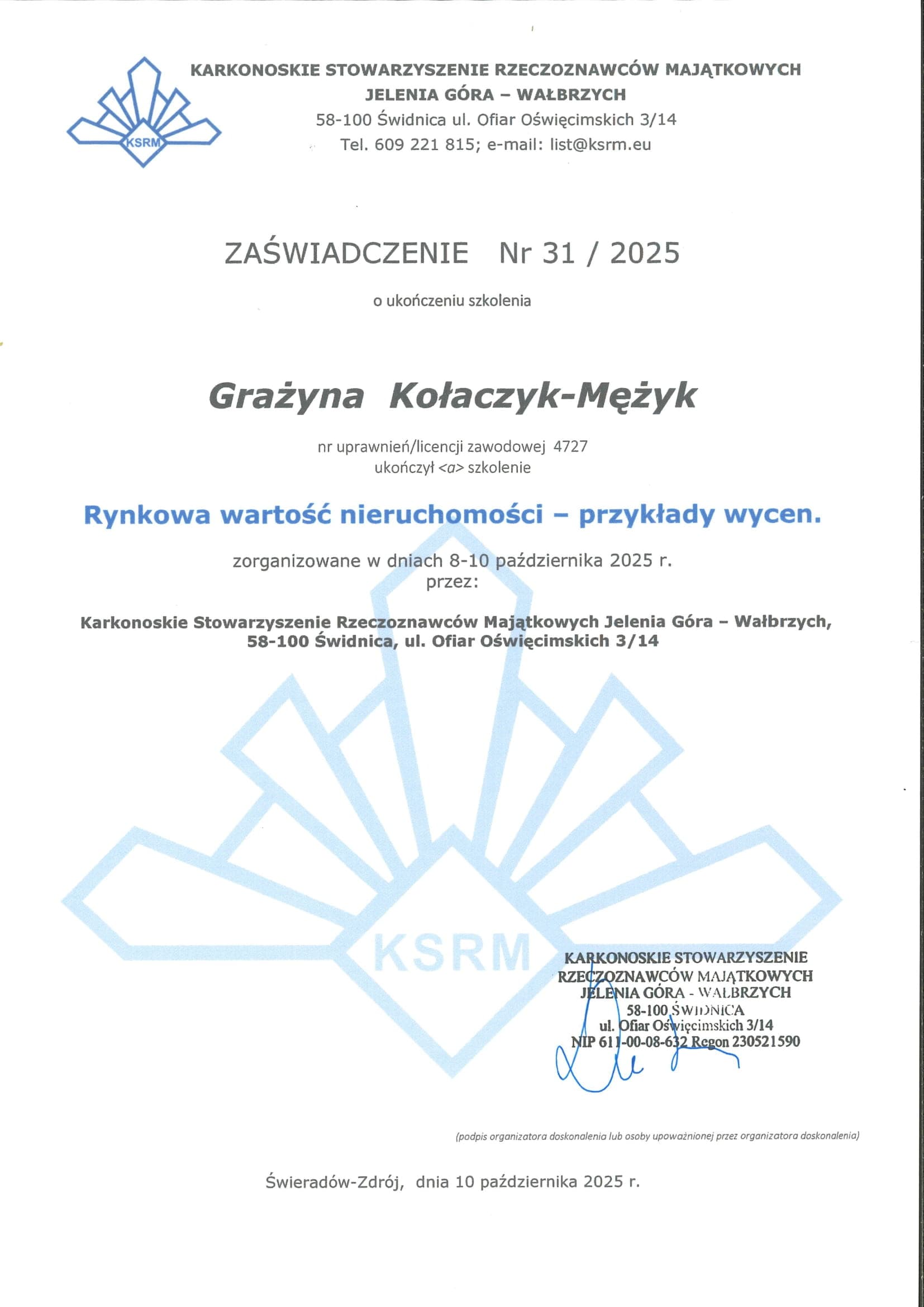 Rynkowa wartość nieruchomości przykłady wycen 2025.