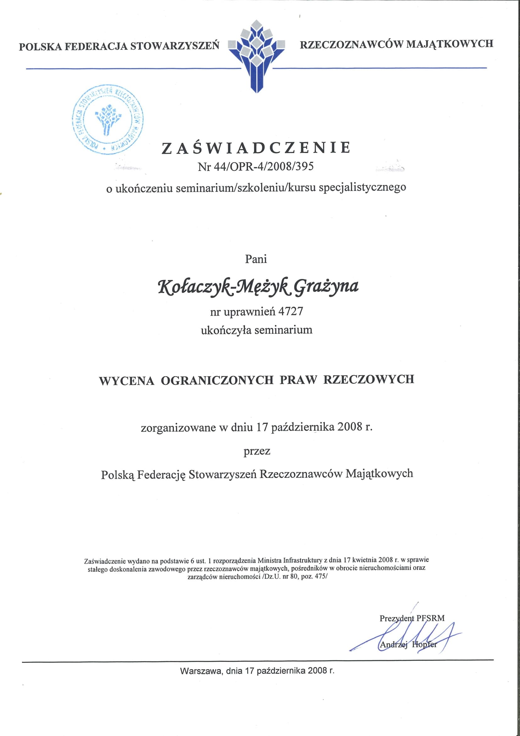 Wycena ograniczonych praw rzeczowych.