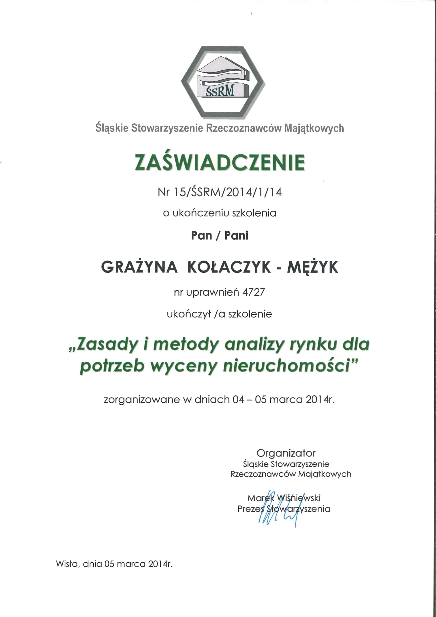 Zasady i metody analizy rynku dla potrzeb wyceny nieruchomości.